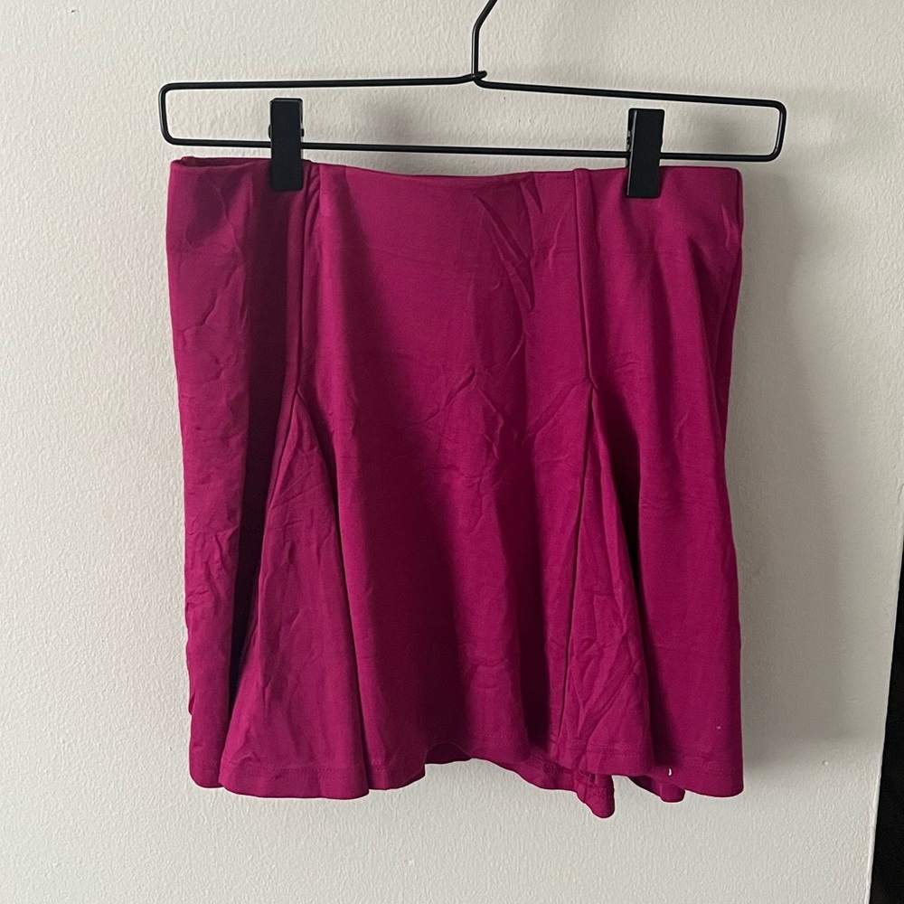 Magenta Mini Skirt